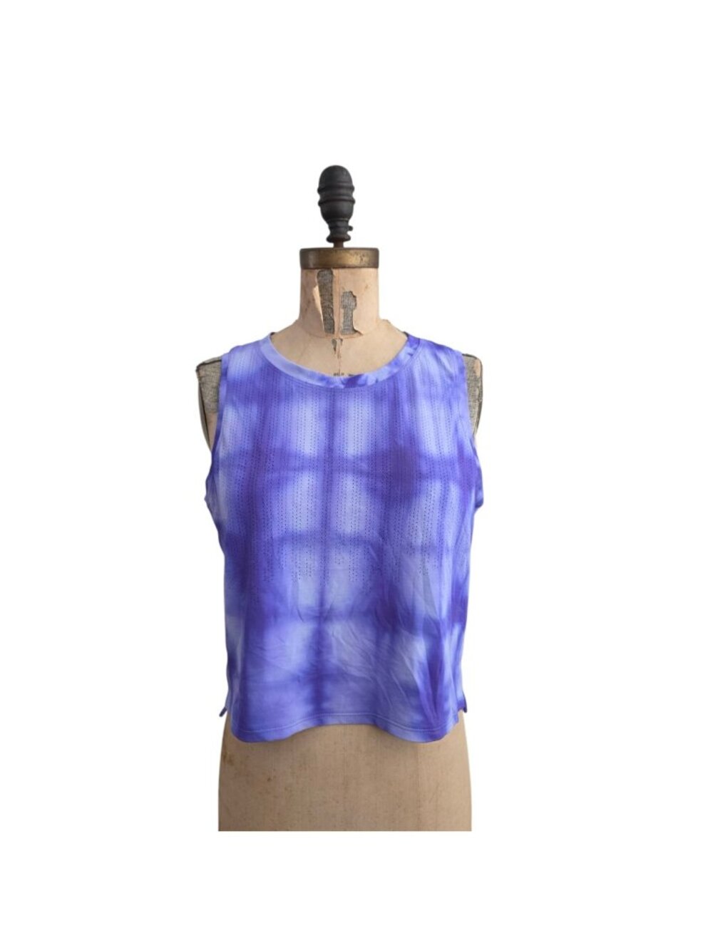Lululemon Train to Be Tank Top Rain Stripe Marble Dye Charged Indigo 6